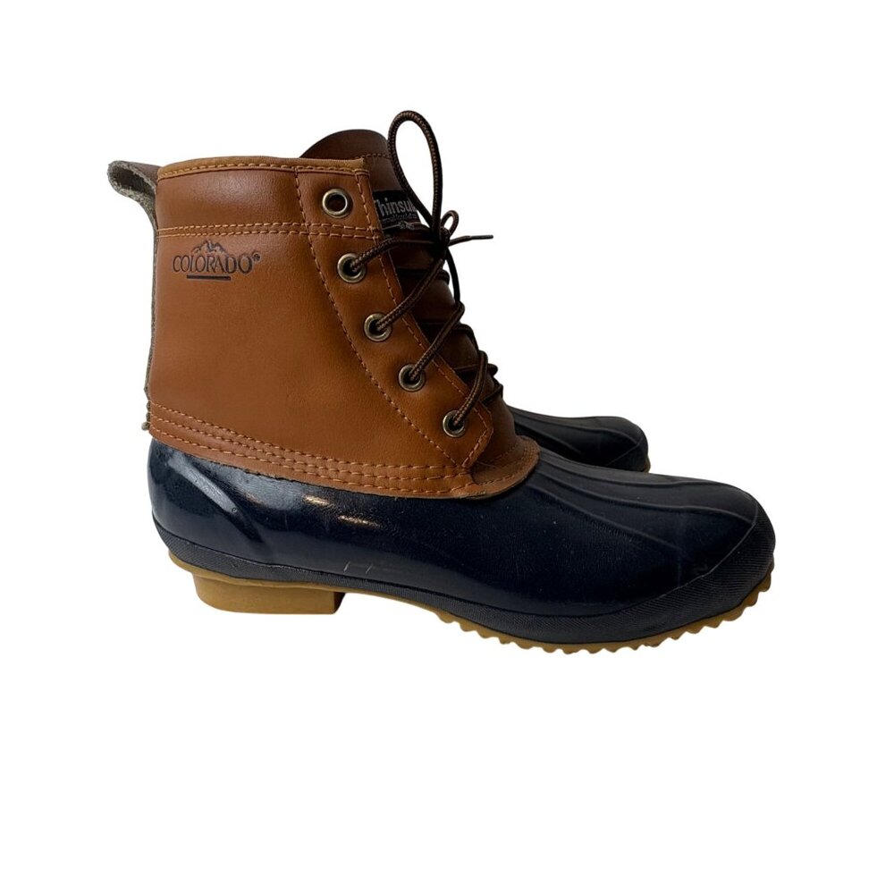 Colorado Duck Boots Mens 8M‎ Steel Shank Leather Thinsulaye
